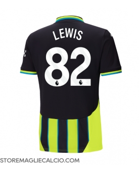 Manchester City Rico Lewis #82 Maglia Gara Trasferta Repliche 2024-25